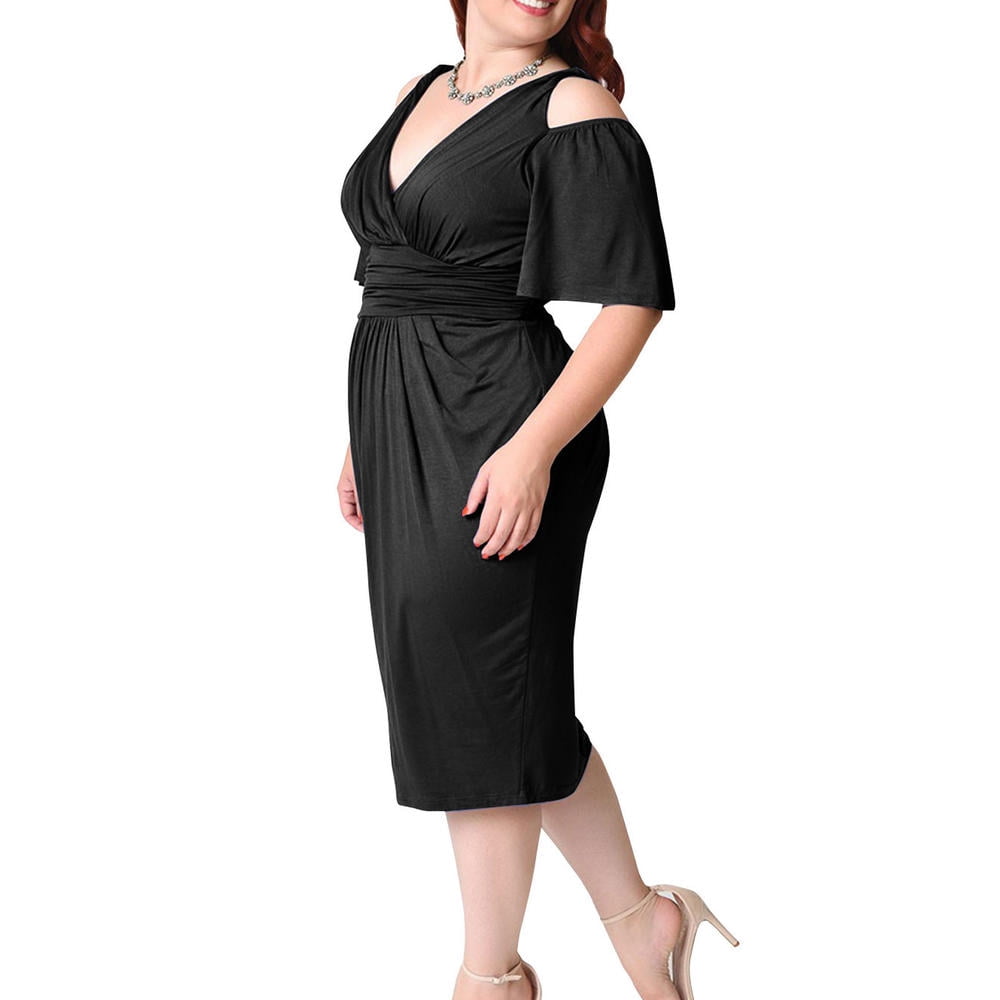 Calf Length Sheath Dress